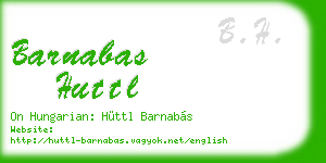 barnabas huttl business card