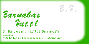 barnabas huttl business card